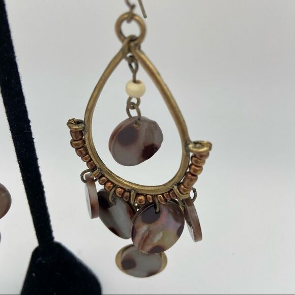 🍭6/$30 Speckled teardrop dangle earrings - Picture 3 of 8